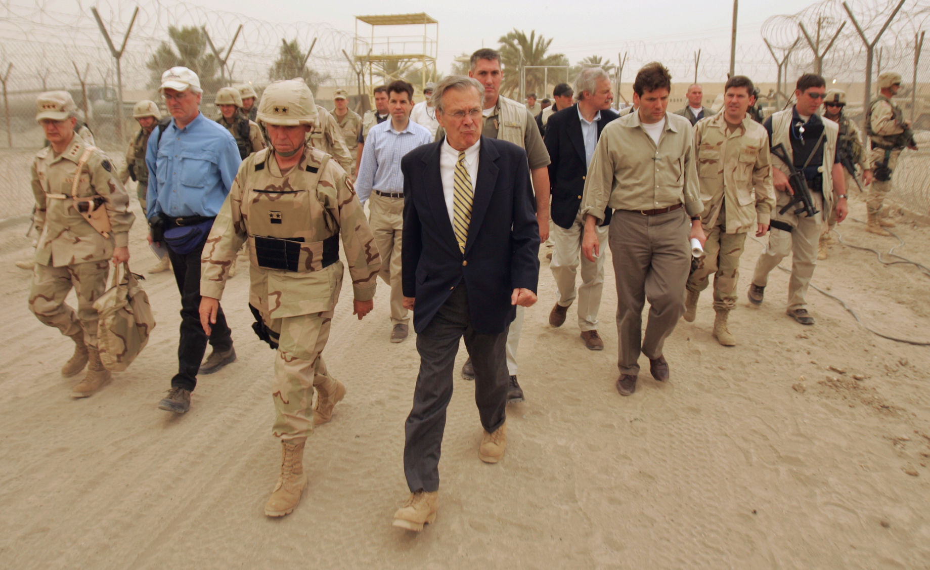 2004: Donald Rumsfeld Abu Ghraib